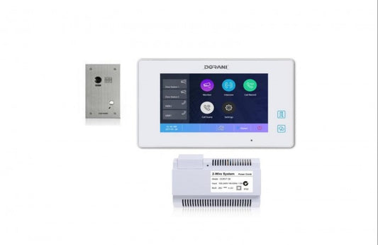 Dorani DORVT21 Flush Mount Kit Wi-Fi w/ Memory (7" Monitor, Door Station, Power Supply)