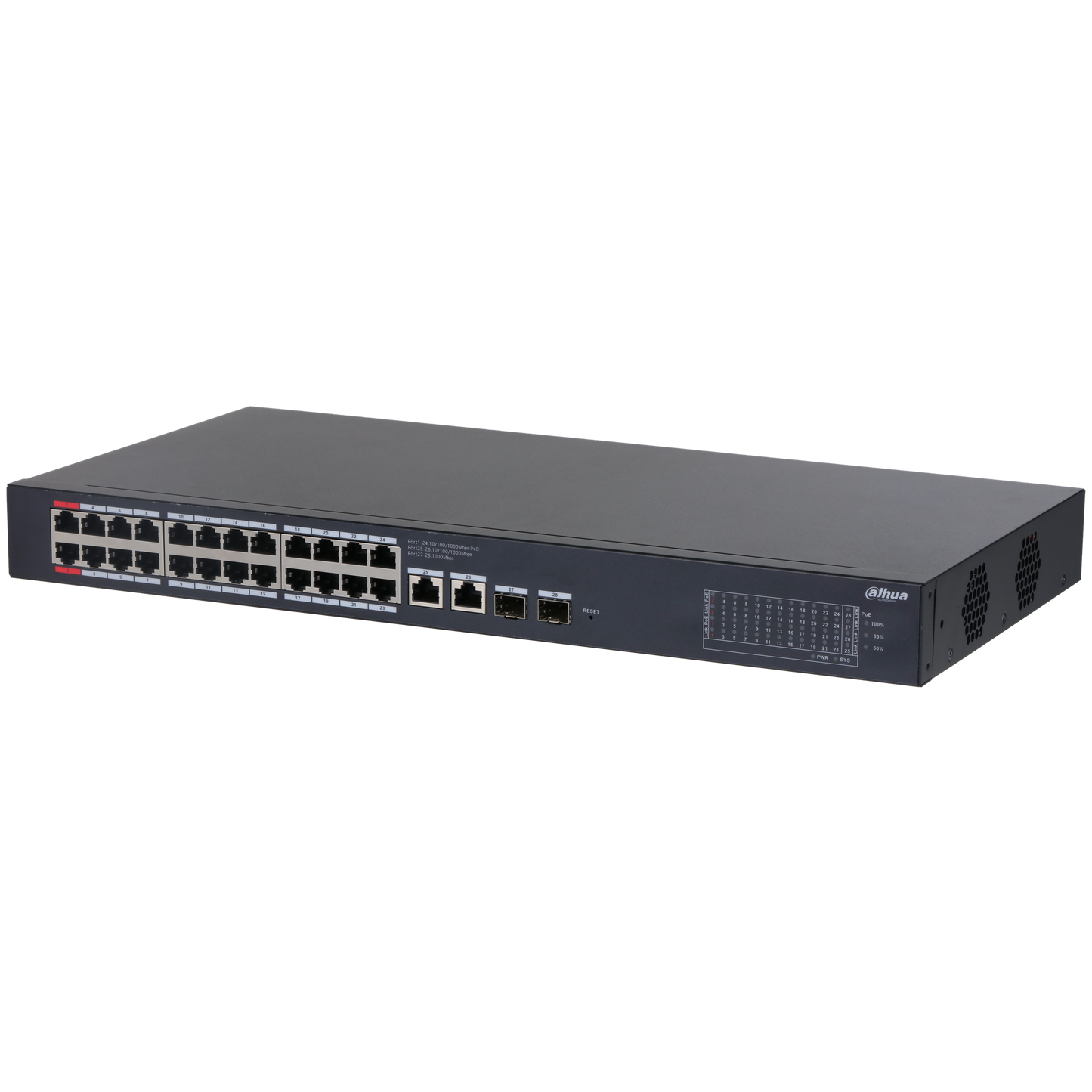 Dahua DH-CS4228-24GT-375 28-Port Cloud Managed Desktop Gigabit Switch with 24-Port PoE