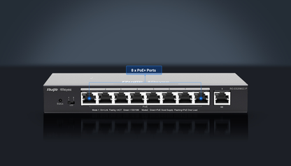 Ruijie RG-ES209GC-P 8 Port Cloud Managed Layer 2 PoE Switch