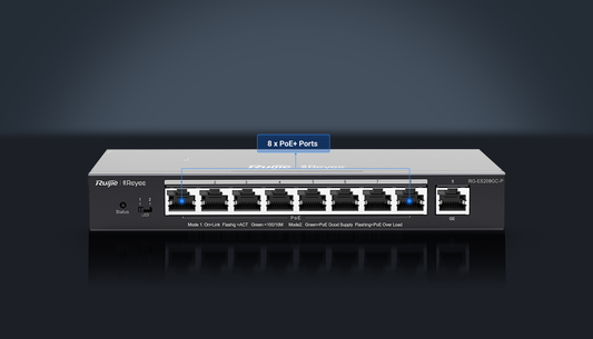 Ruijie RG-ES209GC-P 8 Port Cloud Managed Layer 2 PoE Switch