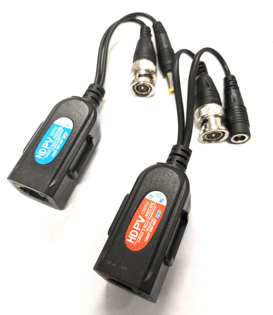 Single VIDEO-BALUN Channel Video and Power Balun 5MP PV/PVD/PVA/PVDA