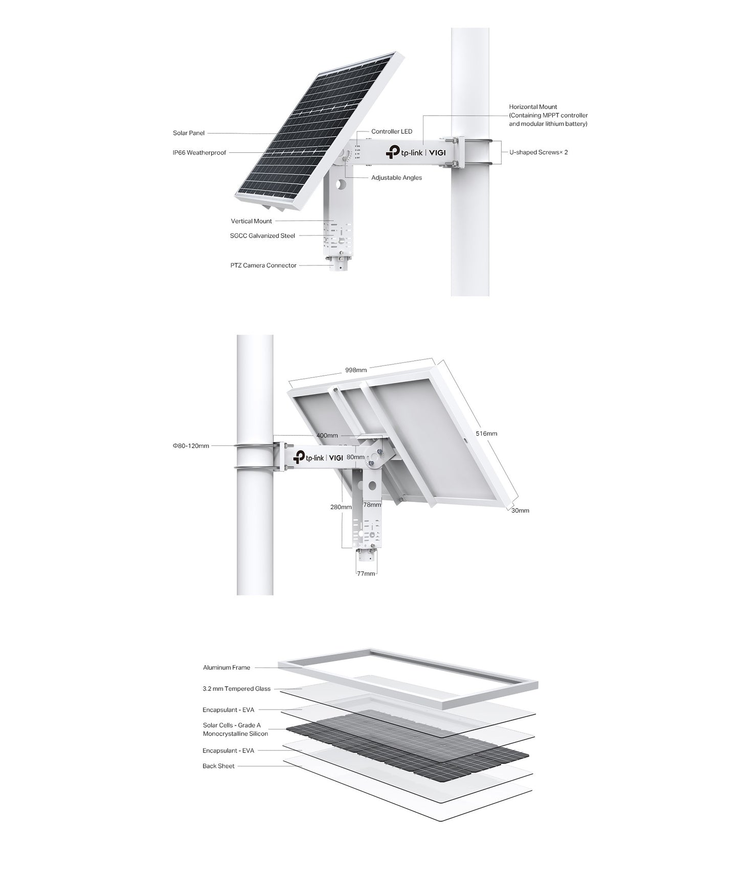 TP-Link VIGISP9030 VIGI Intelligent Solar Power Supply System