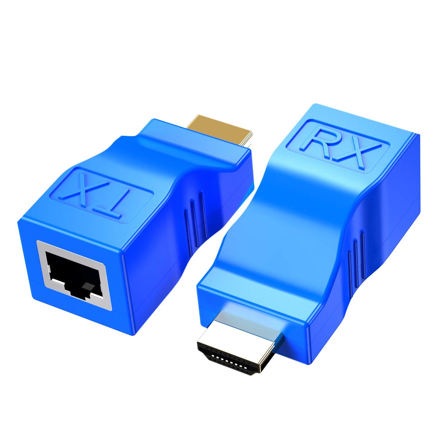 Passive HDMI over Cat5/6 Extender BLUE # EA-HDMIEX-CAT