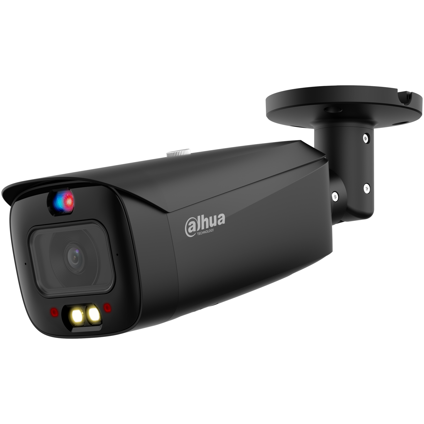 Dahua DH-IPC-HFW3849T1-AS-PV-ANZ-BLK 8MP TioC Smart Dual Illumination Active Deterrence Fixed-focal Bullet WizSense Network Camera 2.8mm Lens - BLACK