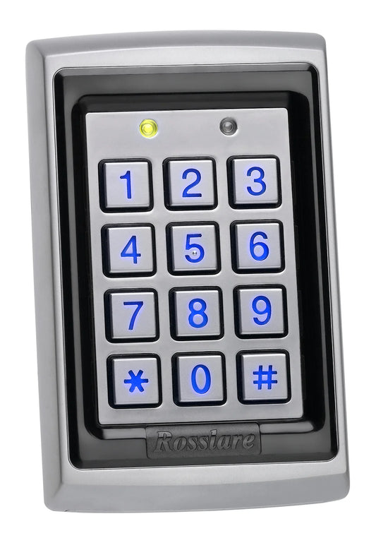 Rosslare AC-Q42SB Anti-Vandal 3x4 Backlit PIN & Prox Standalone Keypad