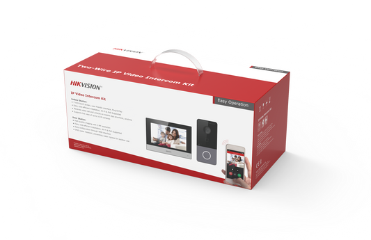 Hikvision DS-KIS603-P(C) IP Video Intercom Kit (Villa 1 Button)