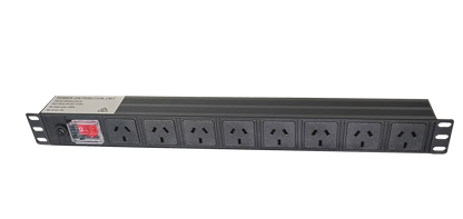Garland GDRPDU8-10A-S-OL 1RU 19" Horizontal Mounting 8 Way 10A PDU Overload Protection Power Rail