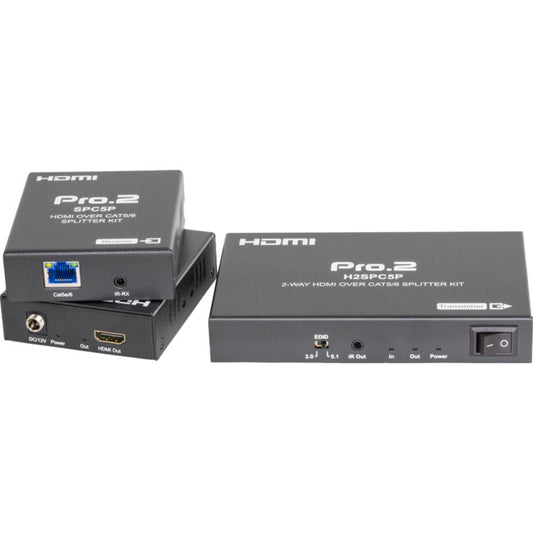 Pro.2 H2SPC5P 2 Way HDMI Over CAT5/6 Splitter Kit
