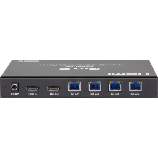Pro.2 H4SPC5P 4 Way HDMI Over CAT5/6 Splitter Kit
