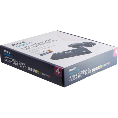 Pro.2 H4SPC5P 4 Way HDMI Over CAT5/6 Splitter Kit