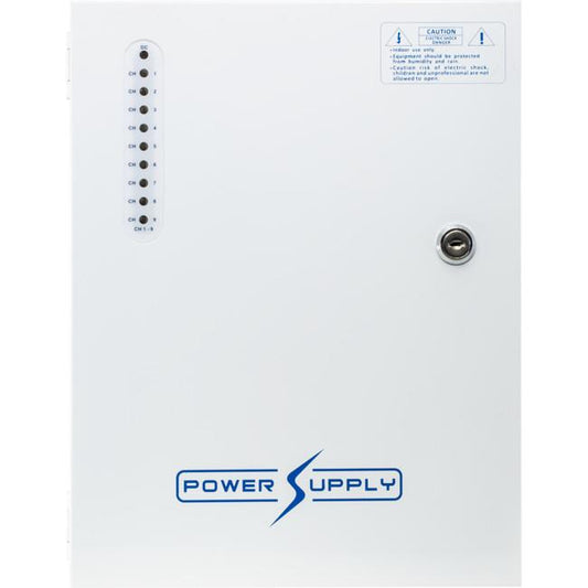 DOSS PWU0912W10 9 Way 13.8VDC 10A Power Supply with Battery Space