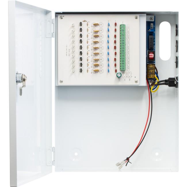 DOSS PWU0912W10 9 Way 13.8VDC 10A Power Supply with Battery Space