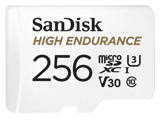 SanDisk SDSQQNR-256G-G High Endurance microSDXC 256GB 100MB/s R 40MB/s W UHS-I C10 U3 V30 Card
