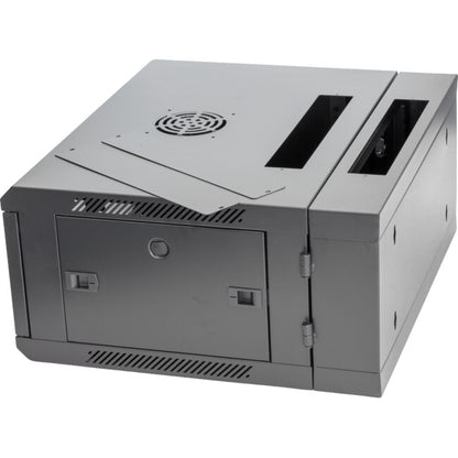 Pro.2 4RU 550mm Deep x 600mm Width Hinged Wall Mount Data Cabinet Rack - Glass Door # WMC4U55H