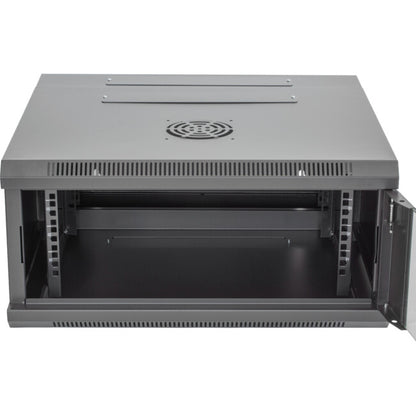 Pro.2 4RU 550mm Deep x 600mm Width Hinged Wall Mount Data Cabinet Rack - Glass Door # WMC4U55H
