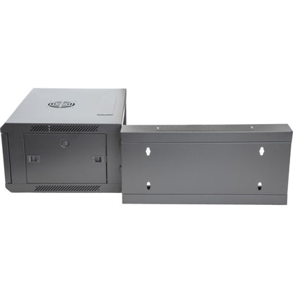 Pro.2 4RU 550mm Deep x 600mm Width Hinged Wall Mount Data Cabinet Rack - Glass Door # WMC4U55H