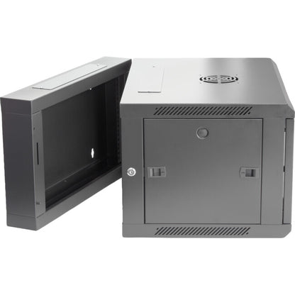 Pro.2 6RU 550mm Deep x 600mm Width Hinged Wall Mount Data Cabinet Rack - Glass Door # WMC6U55H
