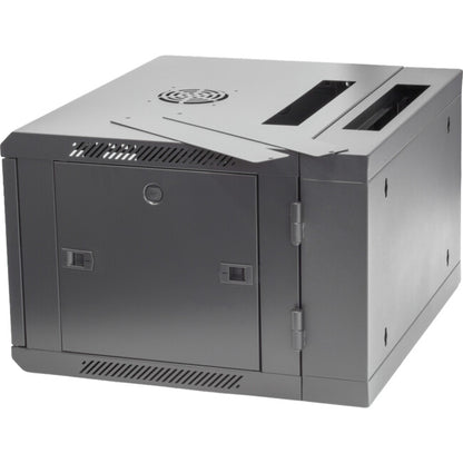 Pro.2 6RU 550mm Deep x 600mm Width Hinged Wall Mount Data Cabinet Rack - Glass Door # WMC6U55H