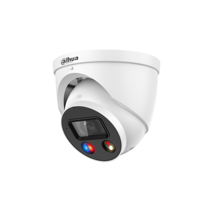 Dahua HDW3849H-AS-PV-ANZ-S2 8MP TiOC Smart Dual Illumination Active Deterrence Fixed-focal Eyeball WizSense Network Camera 2.8mm Lens - WHITE