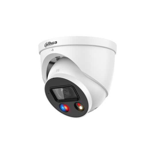 Dahua HDW3849H-AS-PV-ANZ-S2 8MP TiOC Smart Dual Illumination Active Deterrence Fixed-focal Eyeball WizSense Network Camera 2.8mm Lens - WHITE