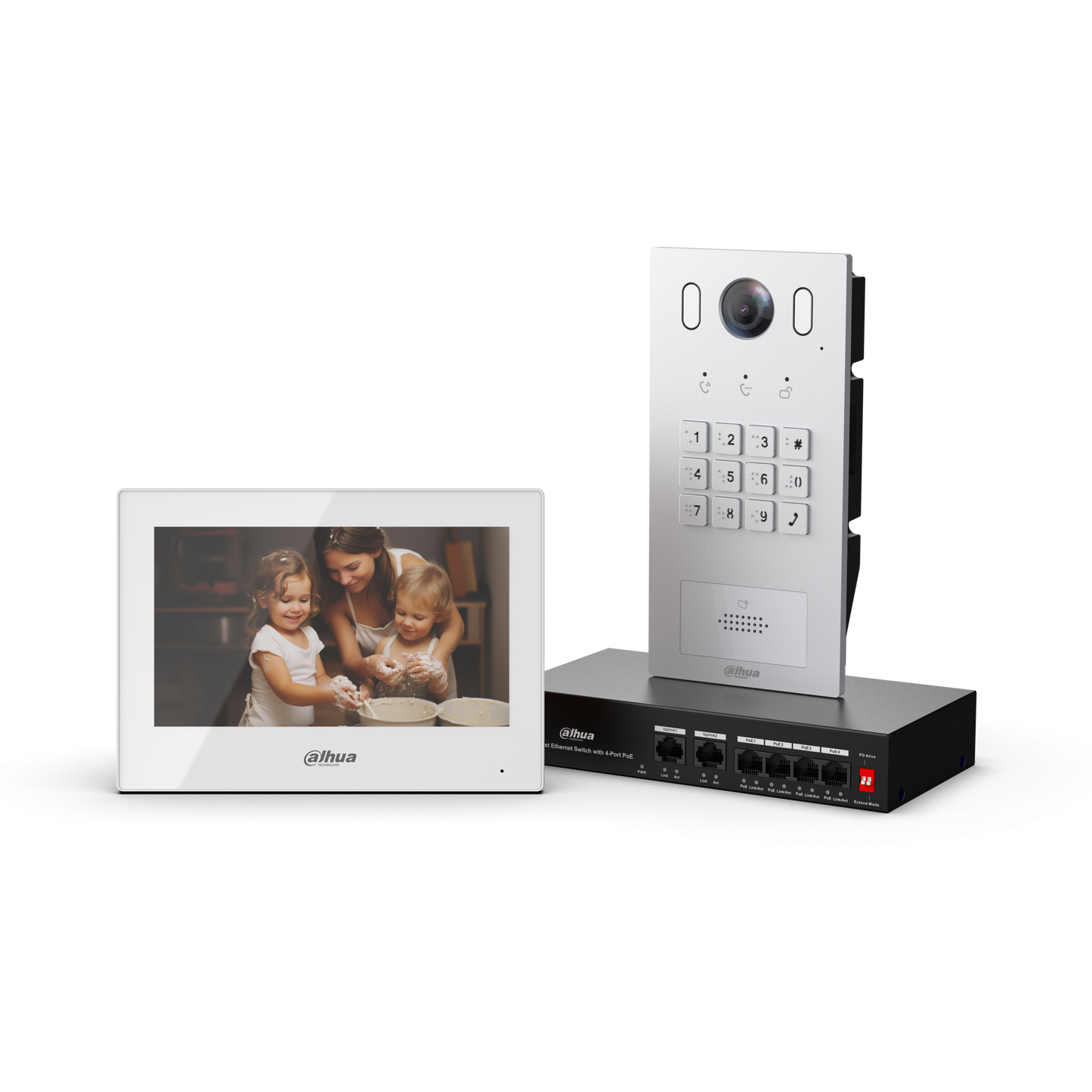 Dahua DHI-KTP05(S) IP Villa Outdoor Station & Indoor Monitor Surface Mount Kit