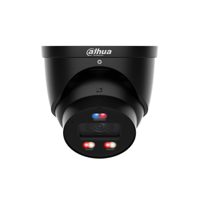 Dahua HDW3849H-AS-PV-PROB PRO 8MP TioC Smart Dual Light Active Deterrence Fixed-focal Eyeball WizSense Network Camera - BLACK