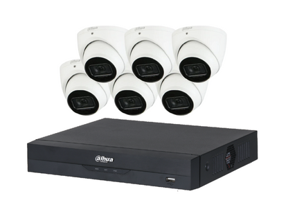 Dahua 8 Channel NVR Recorder + 6 x 6MP Eyeball Camera KIT
