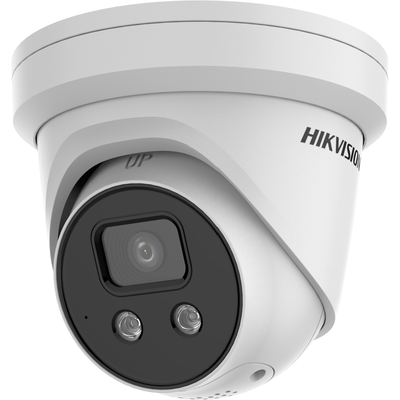 Hikvision DS-2CD2386G2-ISU/SL2 8MP Outdoor AcuSense Gen 2 Turret Camera, IR, Strobe, Mic, 2.8mm