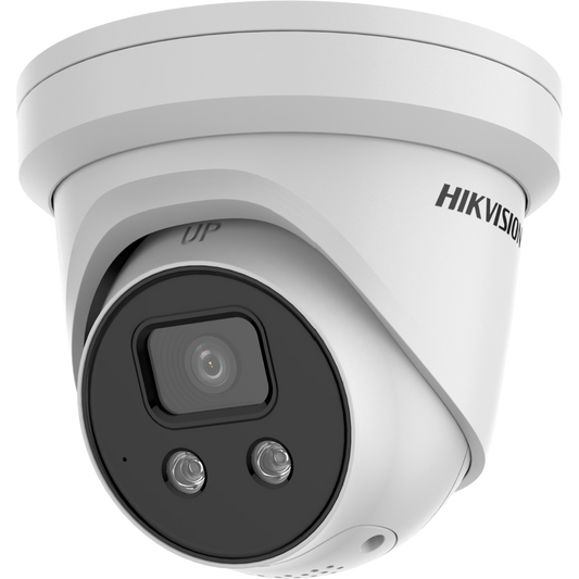 Hikvision DS-2CD2386G2-ISU/SL2 8MP Outdoor AcuSense Gen 2 Turret Camera, IR, Strobe, Mic, 2.8mm