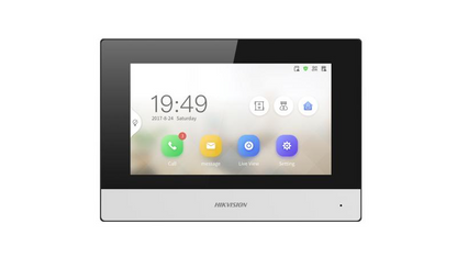 Hikvision DS-KH6320Y-WTE2 2nd Gen 2 Wire Intercom, 7" Touch Screen Room Station