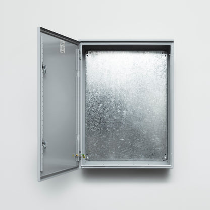 Built Boards BBE504020ST IP66 Enclosure 500H x 400W x 200D Galvanised Grey Steel