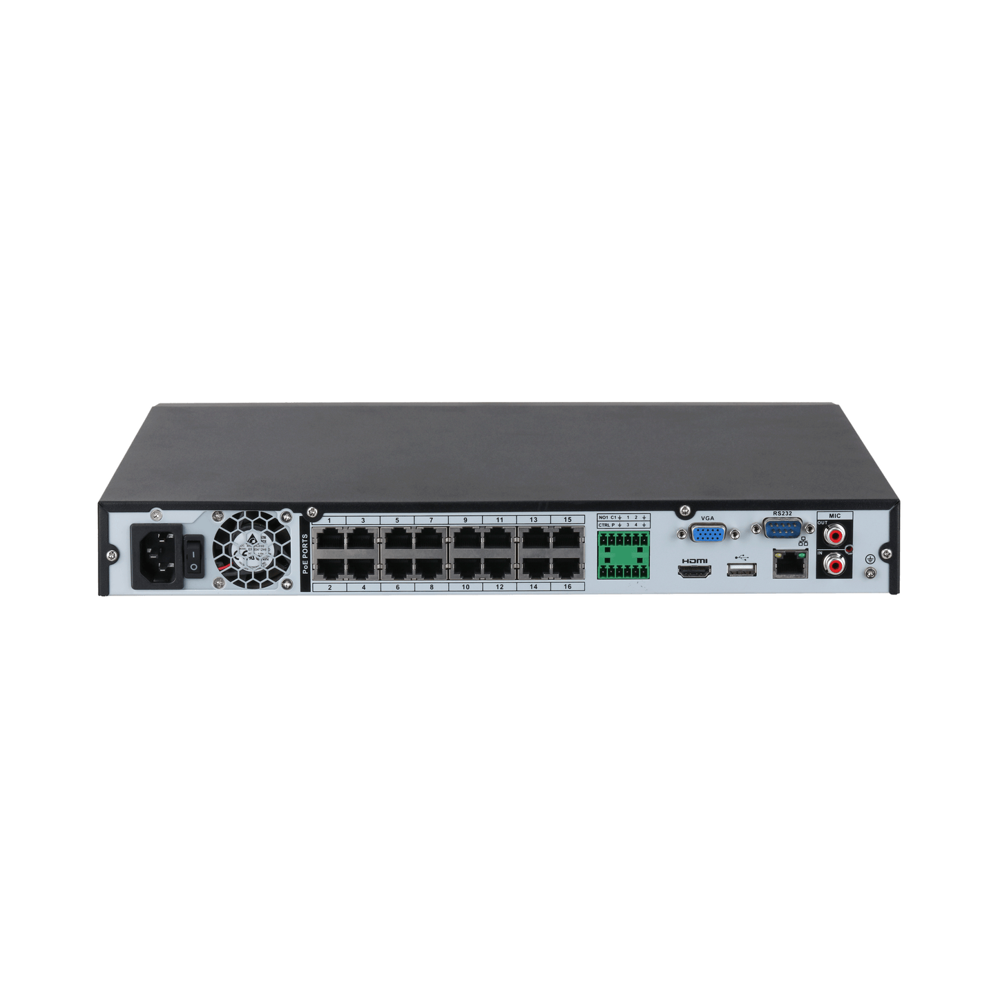 Dahua DHI-NVR4216-16P-AI/ANZ 16 Channels 1U 16PoE 2HDDs WizSense Network Video Recorder