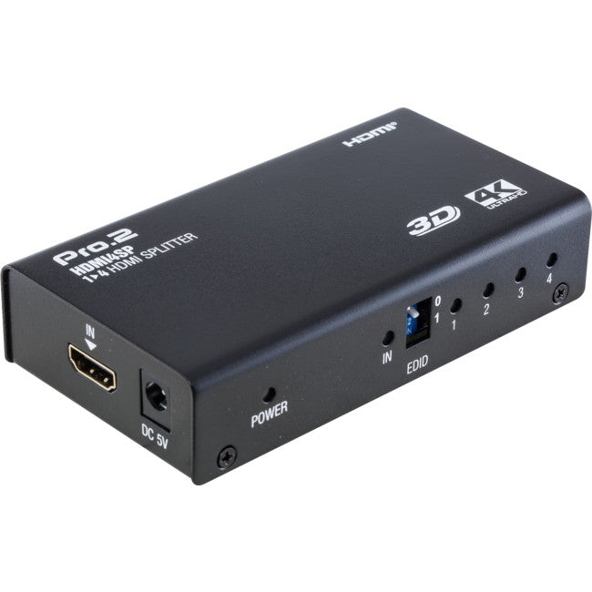 PRO.2 HDMI4SP 4 Way HDMI Splitter 1 in 4 Out
