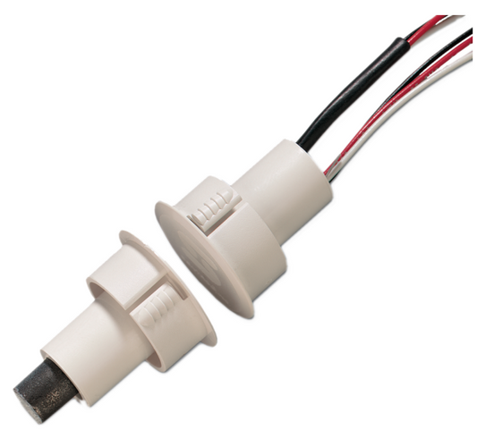 Sentrol SEN1078C-N Hardwired Reed Switch White Detection Gap 9.52mm 1x N/C Output (Dry) Plastic Recessed Mount 18.8mm Hole Cutout