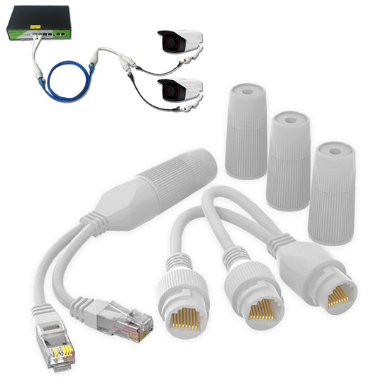 Camera RJ45 Splitter 2in1 Kit + Connectors