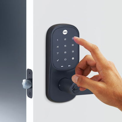 Yale YRL226HKMBK Assure Keyed Lever Matt Black With Yale Home Module Matt Black