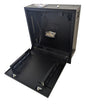 CCTV Vertical Wall Mount Security Cabinet - BLACK - Standard Lock MS5863518B # MS5863518B