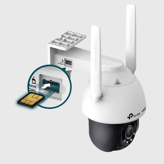 TP-Link VIGIC540-4G(4mm) VIGI 4MP Outdoor Full-Colour 4G Pan Tilt Network Camera