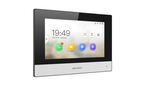 Hikvision DS-KH6320Y-WTE2 2nd Gen 2 Wire Intercom, 7" Touch Screen Room Station