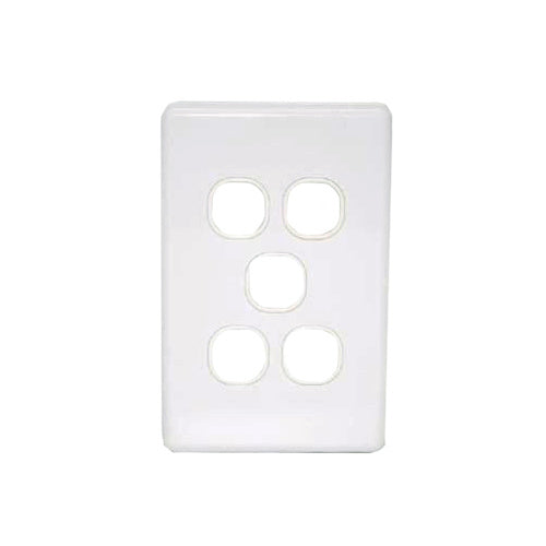 5 Gang Switch Classic Wall Plate DS205