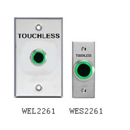 WEL WEL2261 Stainless Steel Slim Touchless Exit Button