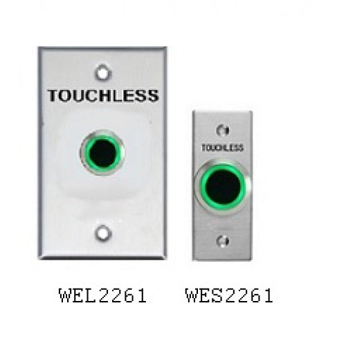 WEL WEL2261 Stainless Steel Slim Touchless Exit Button