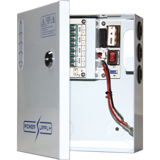 DOSS PWU0412W05 4 Way 12V DC 5A Power Supply with Battery Space