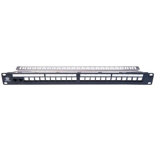 Garland MTE4524MEmpty Keystone Patch Panel 24 Port