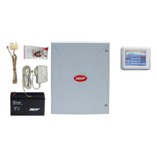 NESS K-6308 D8XD Panel with Navigator Keypad, PSupply & 12V 7Ah Battery
