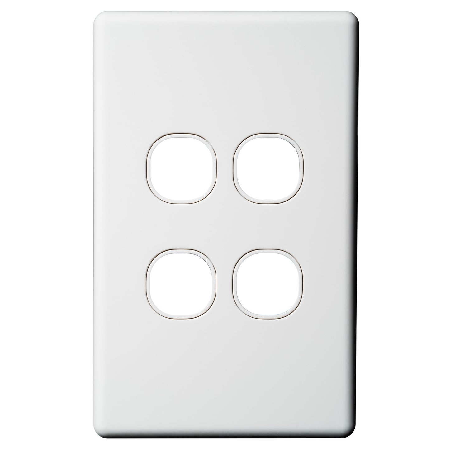 4 Gang Switch Wall Plate - Quad AS204