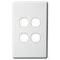 4 Gang Switch Wall Plate - Quad AS204