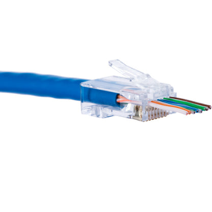 T3 T3SPC6-50 RJ45 Cat6 Solid Thru Snap Plug - Pack of 50