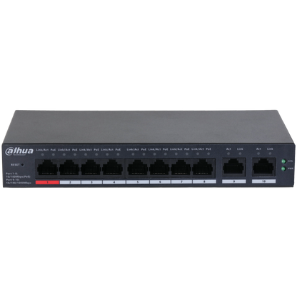 Dahua DH-CS4010-8ET-110 10-Port Cloud Managed Desktop Switch with 8-Port PoE