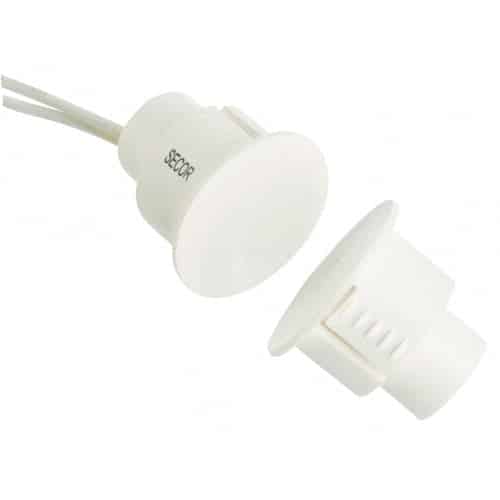 Reed Switch Steel Door Contact 20mm - WHITE